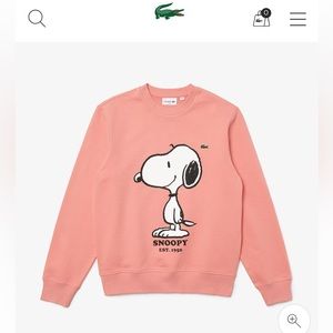 Unisex Lacoste x Peanuts Crew Neck Organic